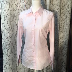 Kenar wrinkle resistant button down pale pink
